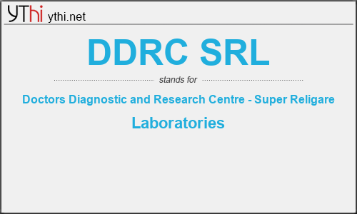 What does DDRC SRL mean? What is the full form of DDRC SRL?